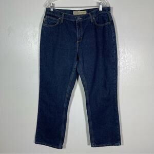 Cabela's Casual, Flannel Lined Jeans, Dark Wash, Size 14 Short. Excellent cond!